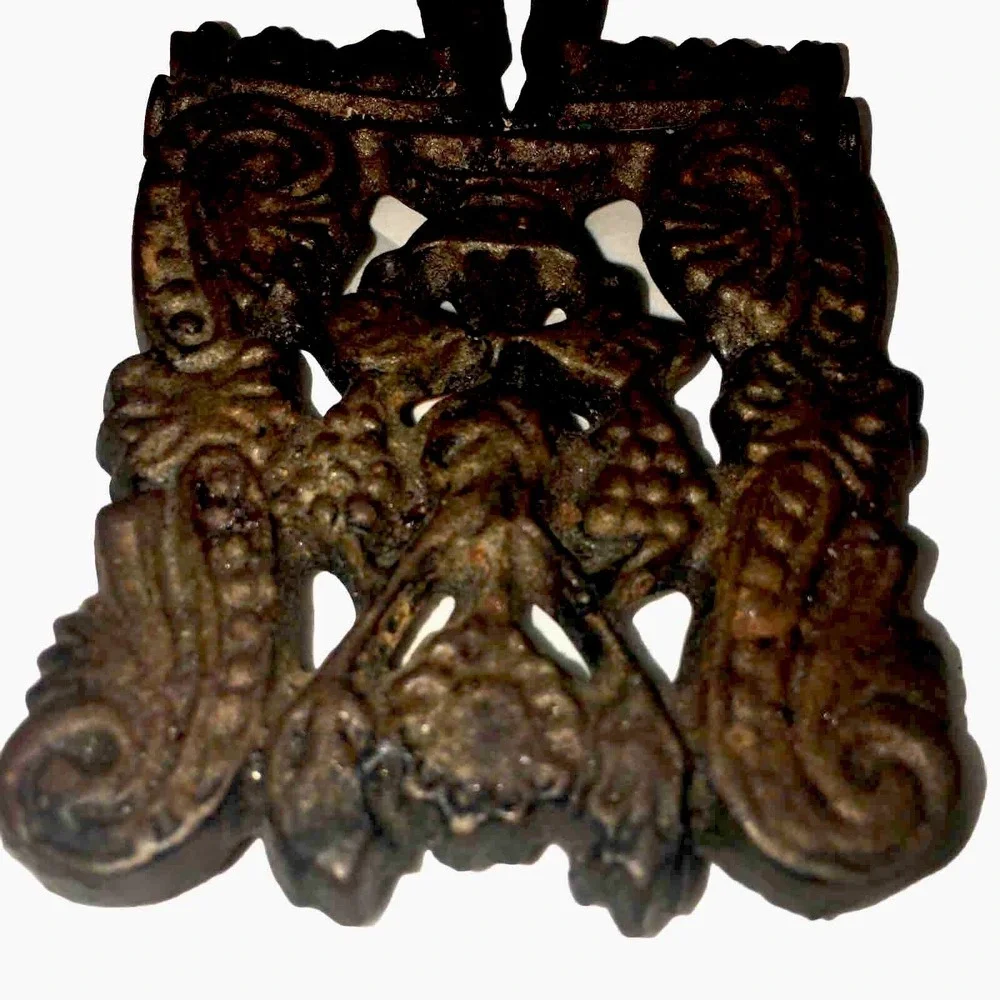 Vintage Brown Stove Works Cast‎ Iron Mini Small Footed Trivet Cleveland Tenn